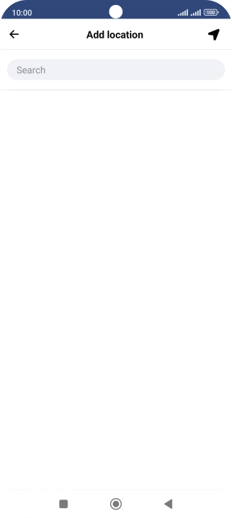 Press the search field and key in the required search word.