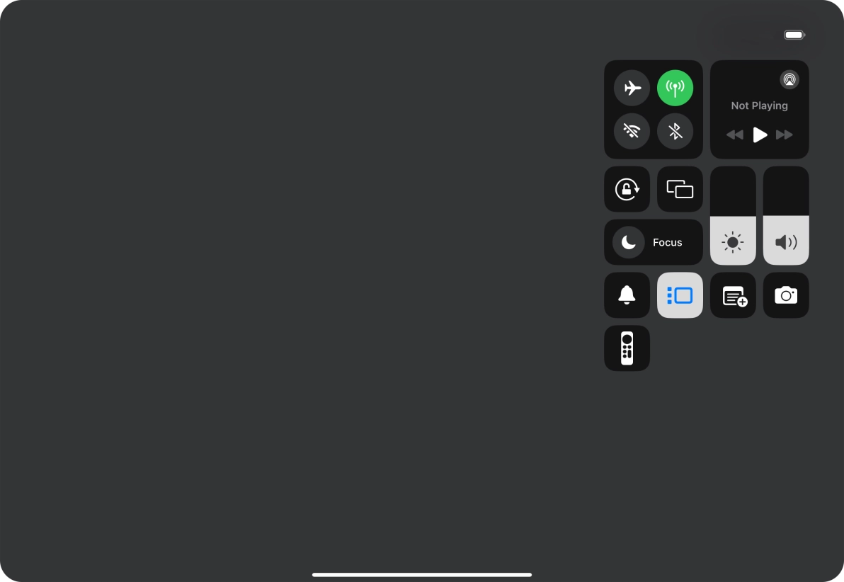 Press anywhere on the screen.