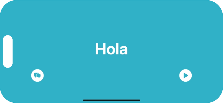 Press the split view icon to go back to display of both languages.