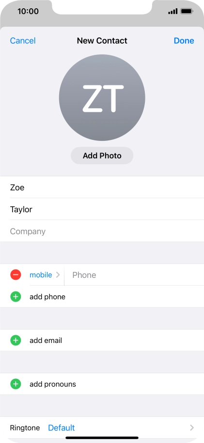 Press Phone and key in the required phone number.