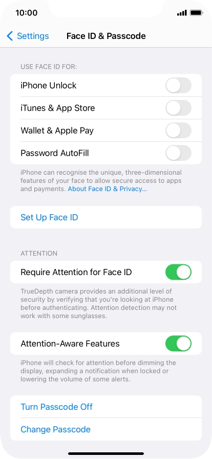 Press Turn Passcode Off and key in the phone lock code. Press Turn Passcode Off and key in the phone lock code.