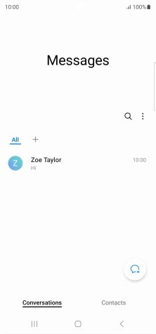 Press the menu icon.