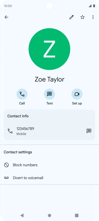 Press the Home key to return to the home screen.