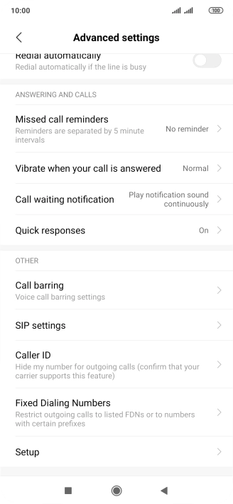 Press Fixed Dialing Numbers.