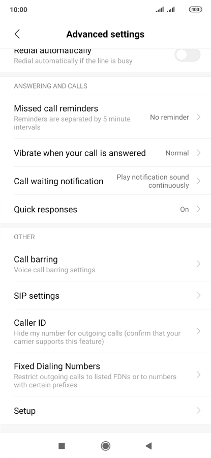Press Fixed Dialing Numbers.