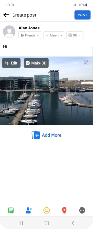 Press POST. Press POST.