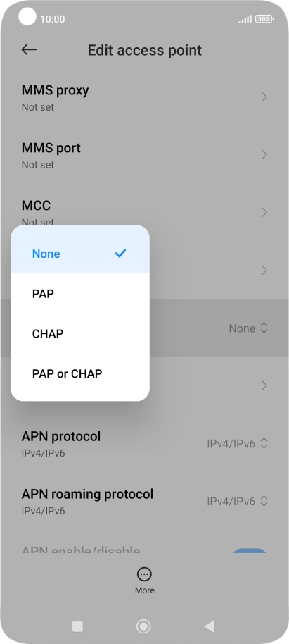 Press None. Press None.