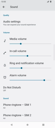Press Phone ringtone - ‹SIM› .