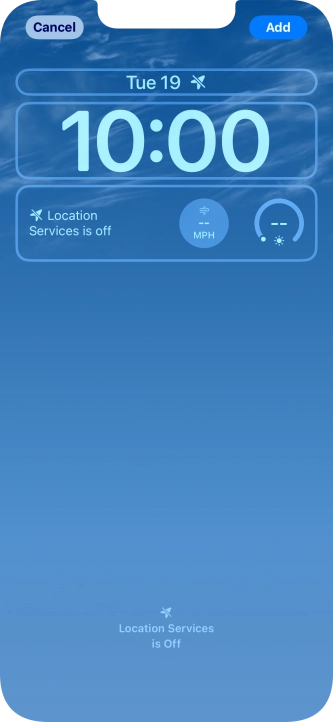 To customise the way the lock screen date is displayed, press the date widget and follow the instructions on the screen to select the required widget display mode. To customise the way the lock screen date is displayed, press the date widget and follow the instructions on the screen to select the required widget display mode.