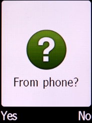 Press the Left selection key.