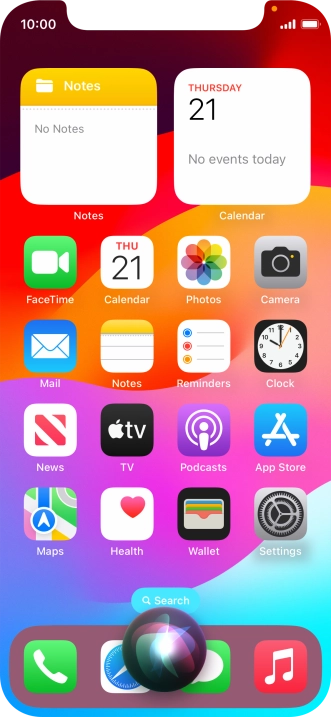 Say, in your own words, what you would like your phone to do, e.g.: CAMERA, CALL [contact], SEARCH THE WEB FOR [information].