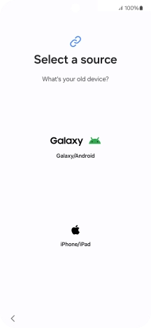 Press the required setting and follow the instructions on the screen to transfer the content from another phone.
