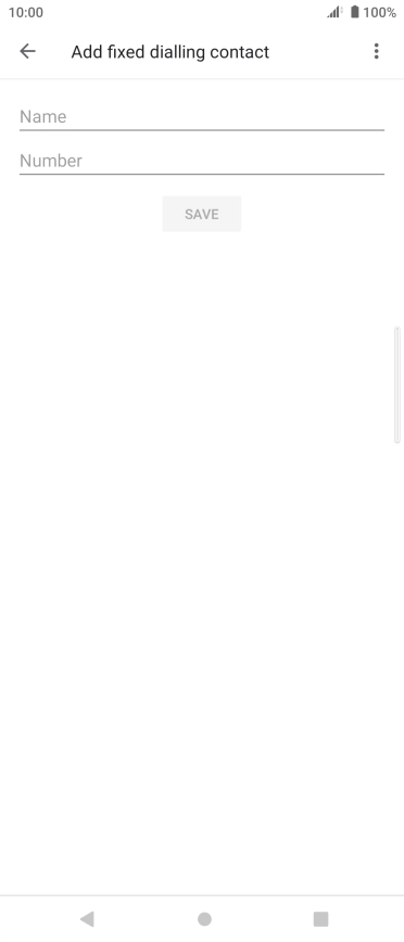 Press Name and key in the required name.