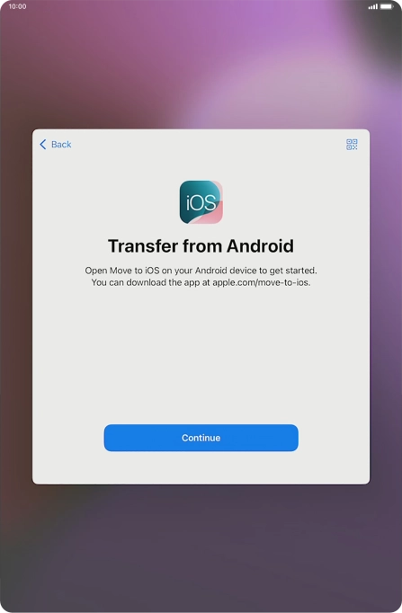 To transfer content to your tablet, you need to install the app 