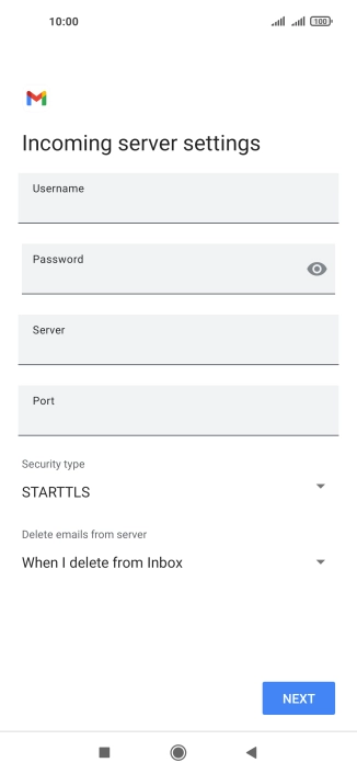Press the field below 