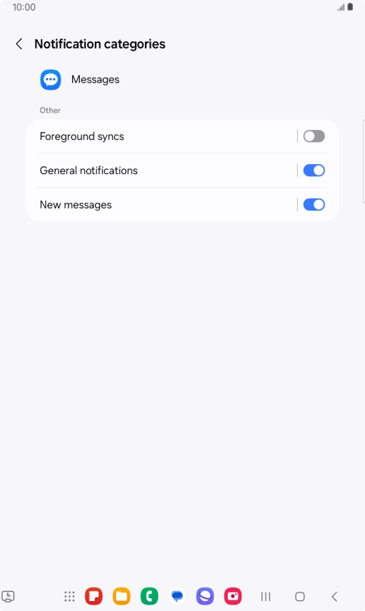 Press New messages. Press New messages.