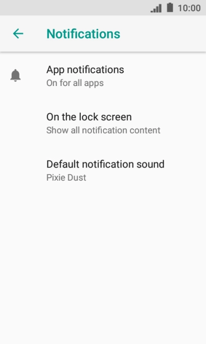 Press App notifications.