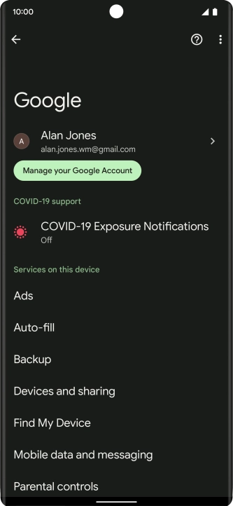 Press Find My Device.