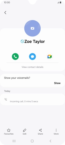 Press the Home key to return to the home screen.