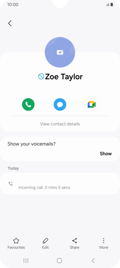 Press the Home key to return to the home screen.