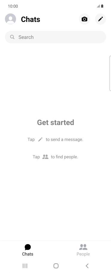 Press the new message icon.