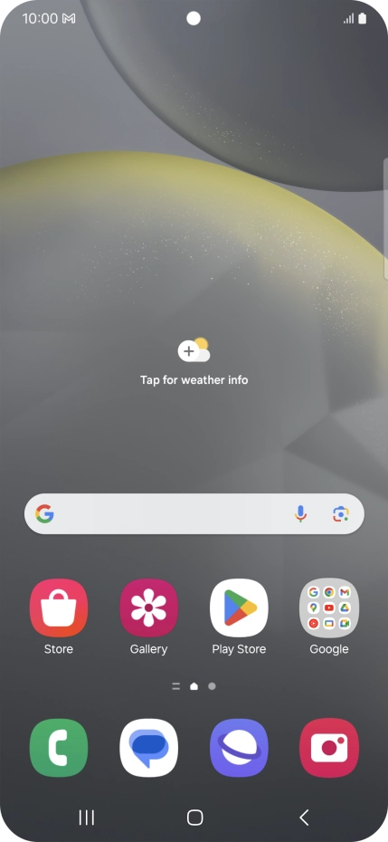 The email message icon shows that you've received a new email message.