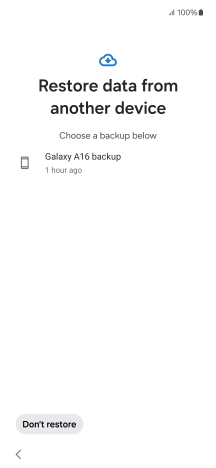 Press the required backup and your phone restores the content of the selected backup. Subsequently, follow the instructions on the screen to set up your phone and prepare it for use.