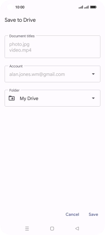To create a new folder, press the new folder icon and follow the instructions on the screen to create a new folder.