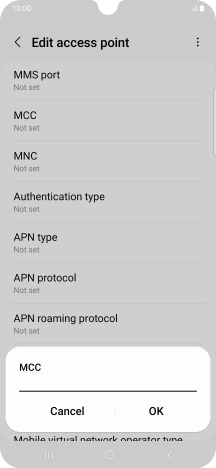 Key in 234 and press OK.