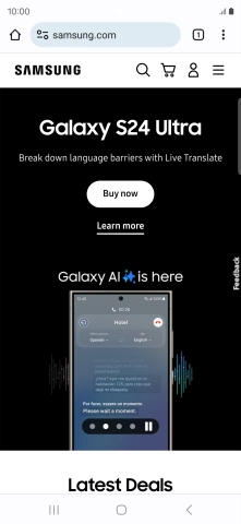 Press the Home key to return to the home screen.