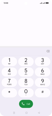 Press the Home key to return to the home screen.