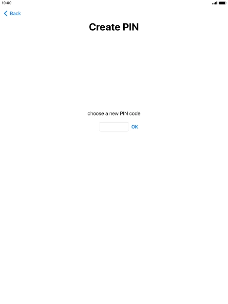 Key in a new four-digit PIN and press OK.