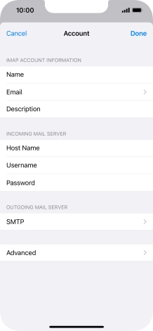 Press SMTP. Press SMTP.