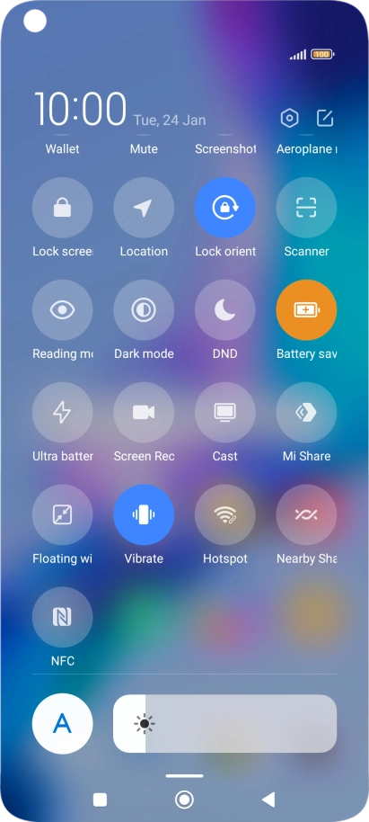 Press the Home key to return to the home screen.