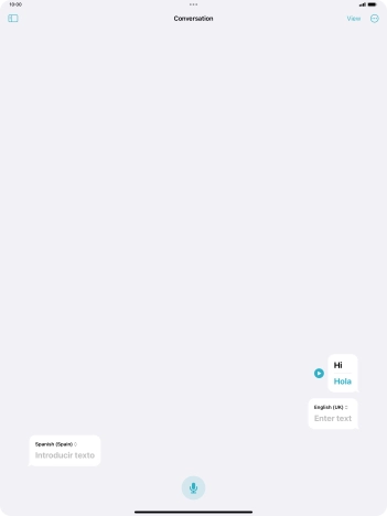 Press the menu icon.