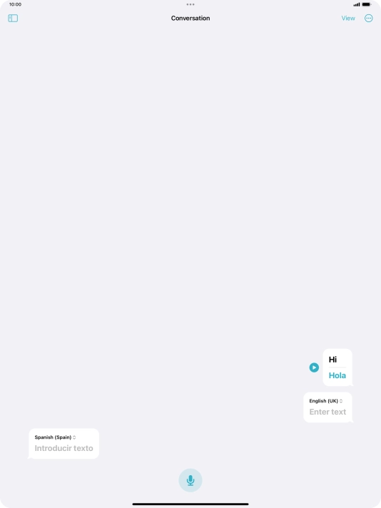 Press the menu icon.