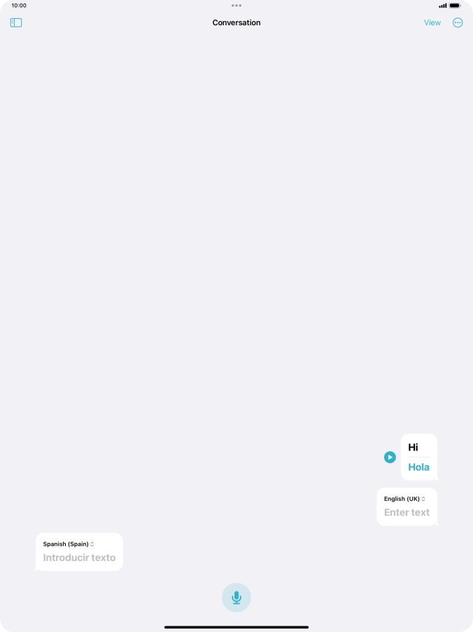 Press the menu icon.