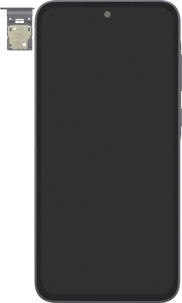 Turn the memory card so the angled corner of the memory card matches the angled corner of the memory card holder and place the card in the holder.