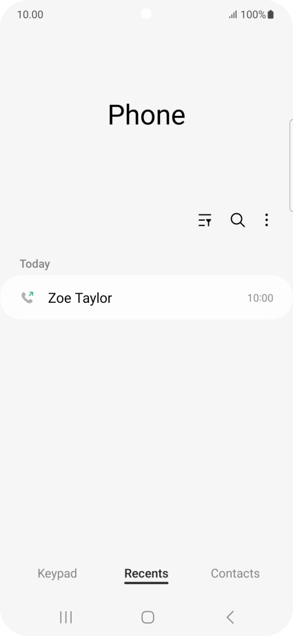 Press the required number.