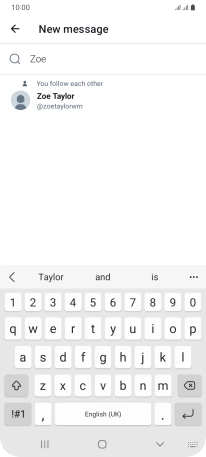 Press the required contact.