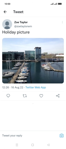 Press the text input field.