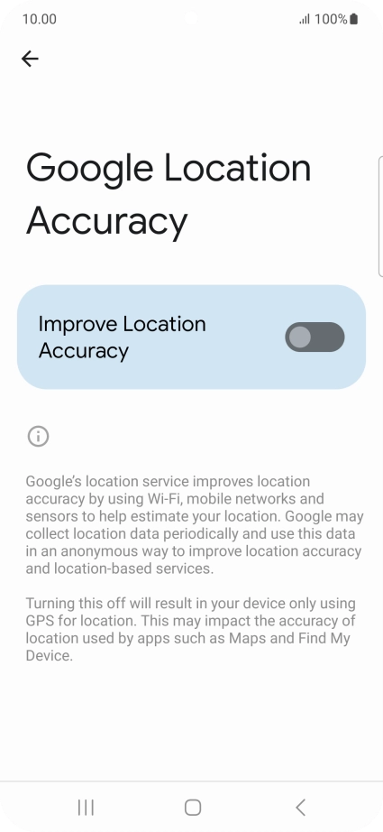 If you press the indicator next to 