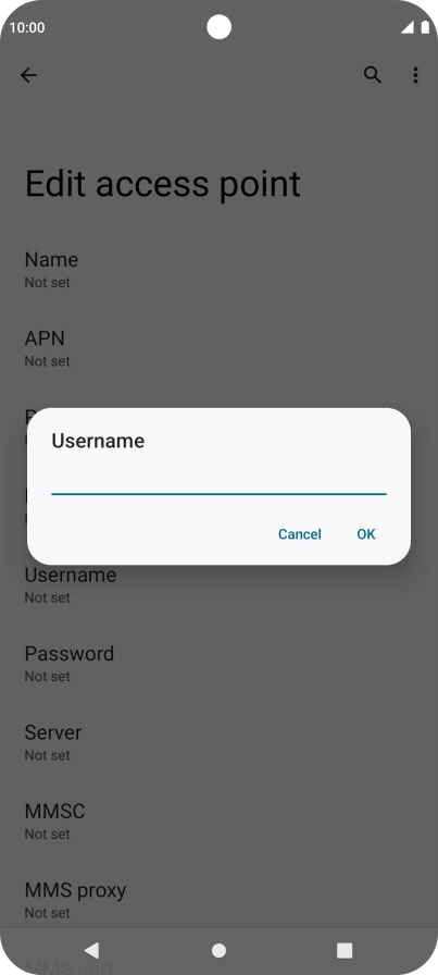 Key in wap and press OK. Key in wap and press OK.