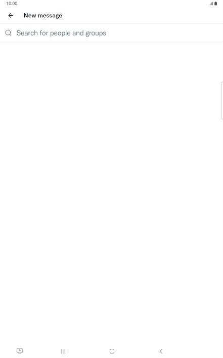 Press the search field.