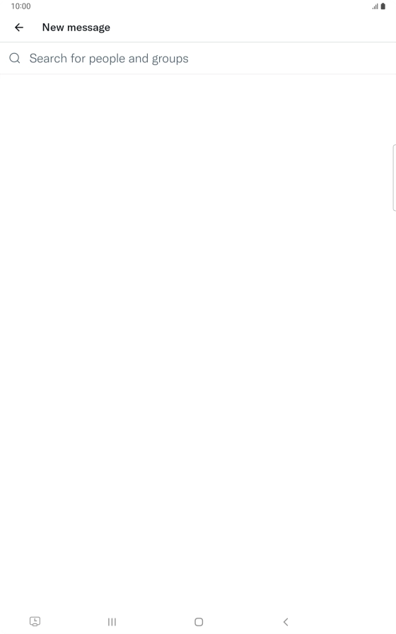 Press the search field.