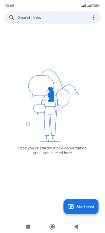 Press the menu icon.