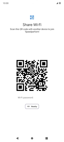 Place the QR code inside the camera frame on the other device to scan the code.