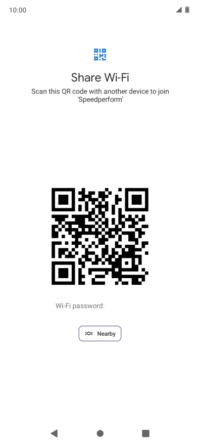 Place the QR code inside the camera frame on the other device to scan the code.