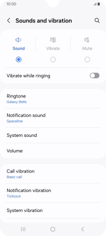 Press Notification sound.