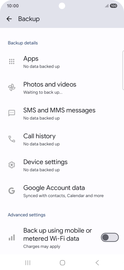 Press the indicator next to Press the indicator next to